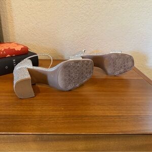 Kelly & Katie Silver Block Heel Shoes
